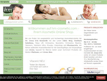 Tablet Screenshot of hm-cosmetic.com